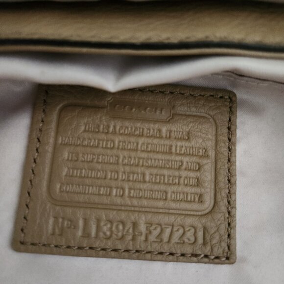 Euc Coach Campbell  All Tan Leather Satchel Handbag Purse - Picture 16 of 16